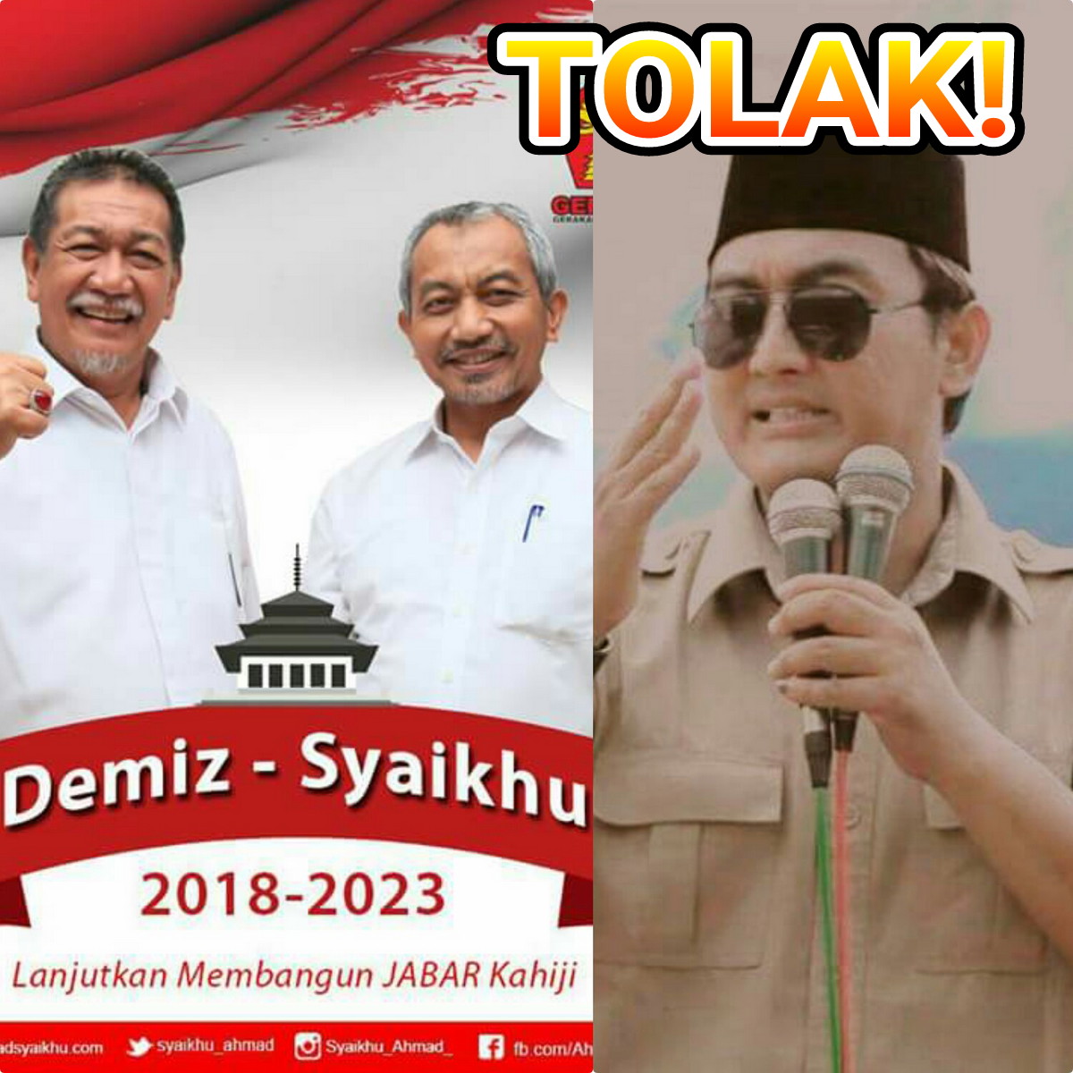 Jaringan Kader Gerindra se-Jawa Barat Tolak Demiz-Syaikhu