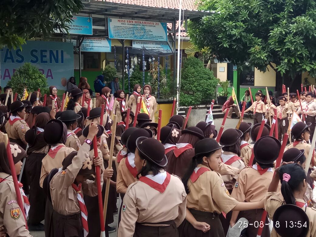 SDN Mekarjaya 21 Gelar Persami, 25-26 Agustus 2018