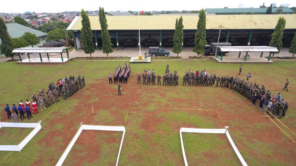 Yonkav 1/Kostrad Gelar Latihan Pengamanan Pemilu di Kota Depok