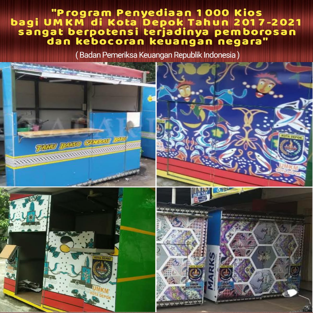 Program Janji Politik Idris-Pradi Yang Gagal Serta Berpotensi Terjadi Pemborosan dan Kebocoran Keuangan Negara