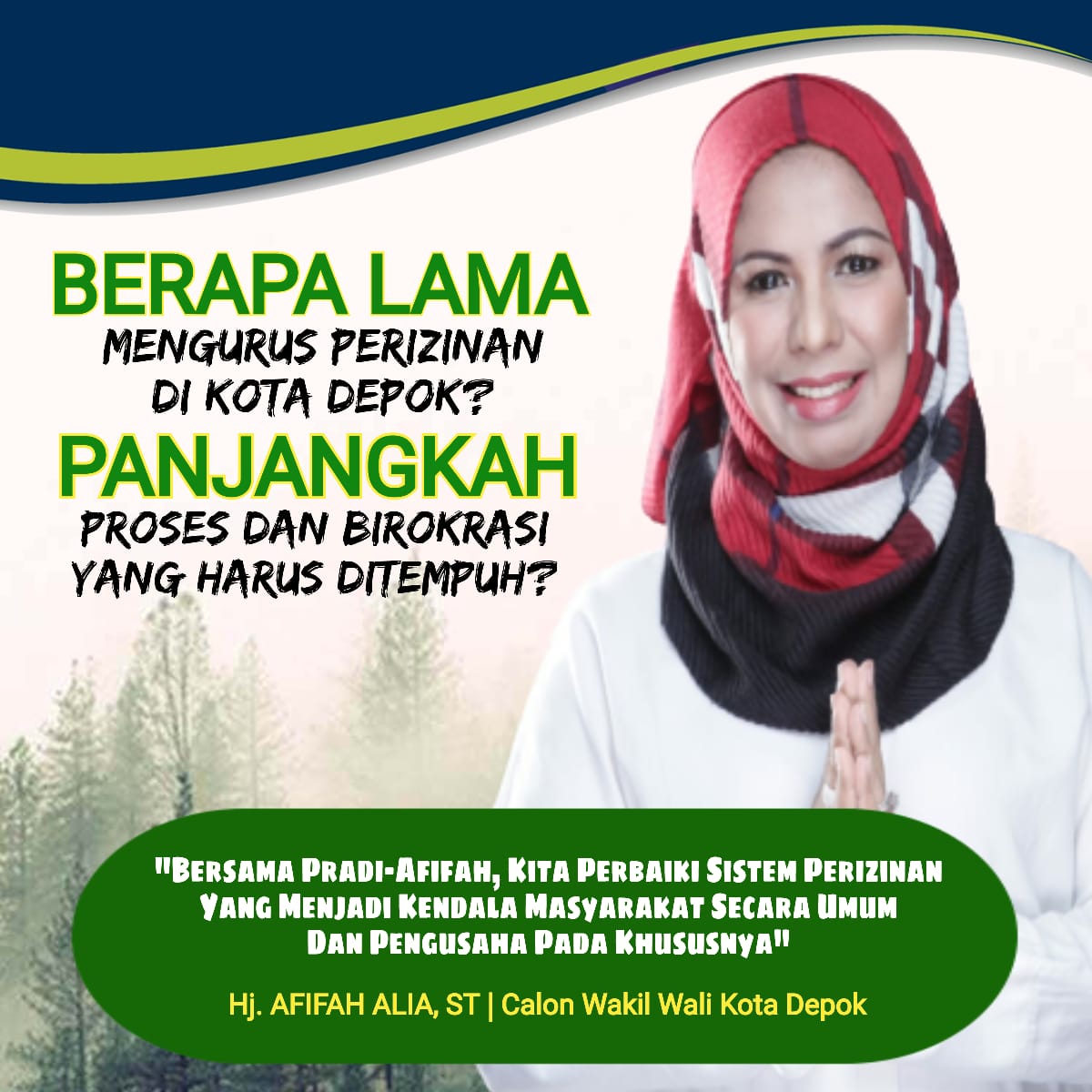 Janjikan Birokrasi Bersih Dalam Pelayanan Publik, Pradi-Afifah Siap Diawasi Warga