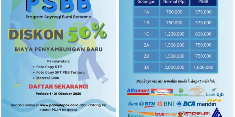 PDAM Tirta Asasta Perpanjang Program Diskon Hingga 31 Oktober
