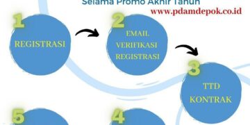 Ini Alur Registrasi Online Selama Promo Akhir Tahun PDAM Kota Depok