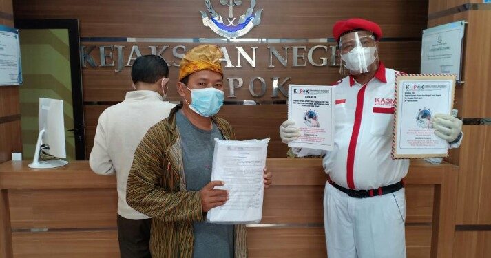 LSM KAPOK Laporkan Sejumlah Proyek Sarat Korupsi Pada Dinas PUPR Depok Ke Kejari Depok