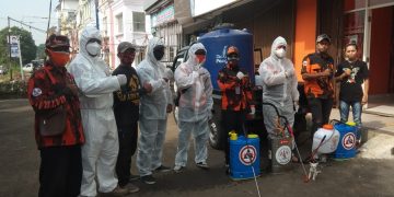 Pemuda Pancasila Kota Depok Siap Semprot 11 Kecamatan Dengan Disinfektan