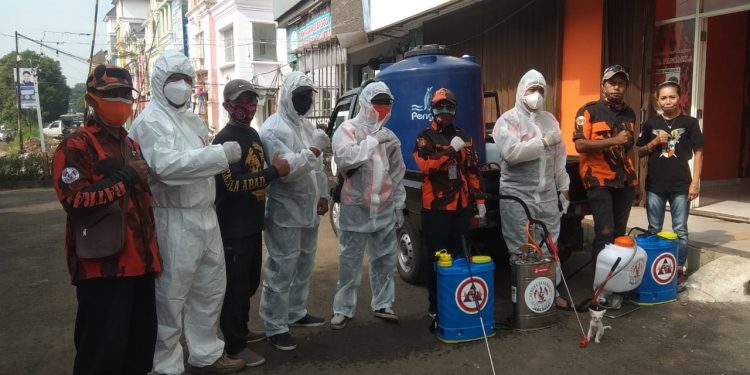 Pemuda Pancasila Kota Depok Siap Semprot 11 Kecamatan Dengan Disinfektan