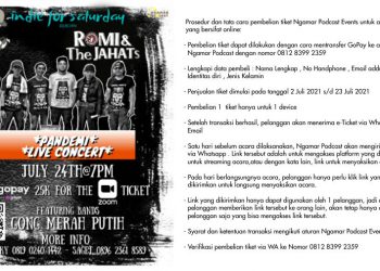 24 Juli Konser Virtual ROMI & The JAHATs dan Gong Merah Putih