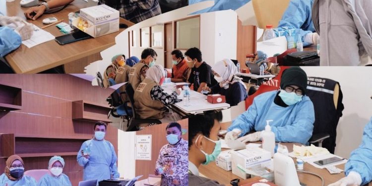 Kerahkan 21 Nakes, PDAM Kota Depok Gelar Vaksinasi Covid-19 Bagi Karyawan Dan Keluarga