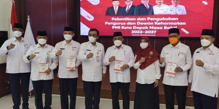 PMI Depok 2022-2027 Dilantik, Dudi Miraz Kembali Emban Jabatan Ketua