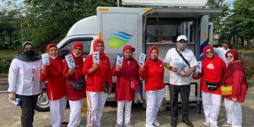 Layanan Mobil Keliling Tirta Asasta Disambut Baik Warga di acara HLUN Ke-26