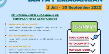 Tirta Asasta Lanjutkan Program Gratis Biaya Sambungan Hingga 31 September 2022