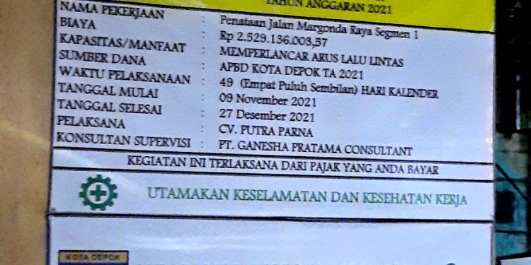 3 Proyek E-Purchasing PUPR Depok Belum Juga Dikerjakan, Ada Apa?