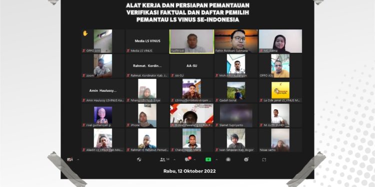 Seknas LS-VINUS Siap Pantau Verifikasi Faktual