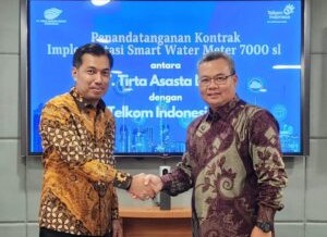 Gandeng Lagi Telkom Indonesia, Tirta Asasta Aktifkan Smart Water Meter untuk 8000 SL