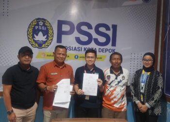 Dukung Pendidikan Akademis Atlet, Askot PSSI Depok Jalin Kerjasama Dengan SMM