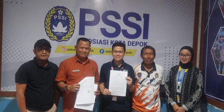 Dukung Pendidikan Akademis Atlet, Askot PSSI Depok Jalin Kerjasama Dengan SMM