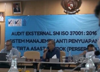Tirta Asasta Depok Kantongi Sertifikasi ISO 37001:2016