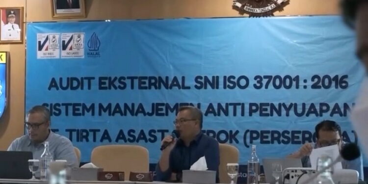 Tirta Asasta Depok Kantongi Sertifikasi ISO 37001:2016