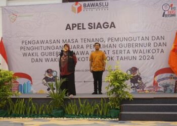 Mpok Nina Pimpin Apel Siaga Jelang Pemungutan Suara Pilkada Depok 2024