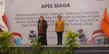 Mpok Nina Pimpin Apel Siaga Jelang Pemungutan Suara Pilkada Depok 2024