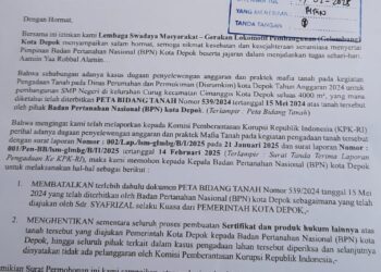 Gelombang Depok Ultimatum BPN Depok, Hentikan Proses Sertifikat Tanah Rawa Rp15,1 M