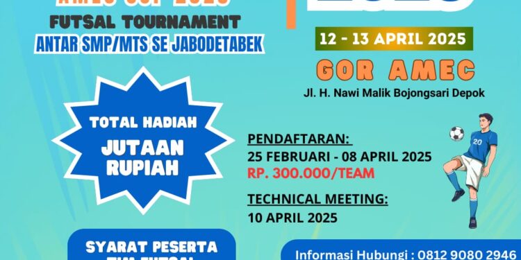 SMK AMEC Serua Akan Gelar Turnamen Futsal Antar SMP/MTs se Jabodetabek 