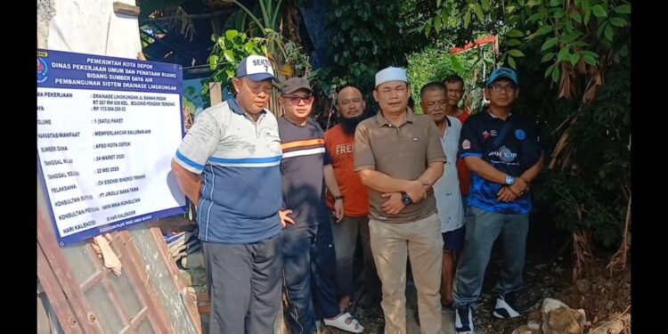Warga RT 07/08 Bojong Pondok Terong Apresiasi Pembangunan Drainase