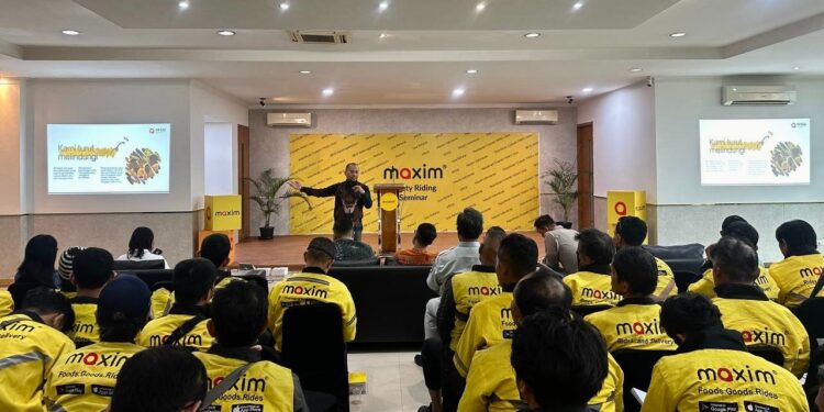 Maxim Gelar “Maxim Safety Riding Seminar” Libatkan Polda Metro Jaya, BPJS, Jasa Raharja, YPSSI Dan Pertuni