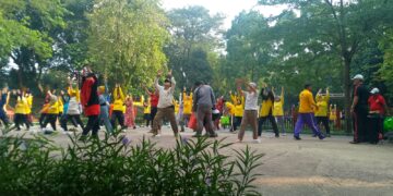 Peringati Hari Anti Narkoba, tribundepok.com Gelar Kegiatan Senam