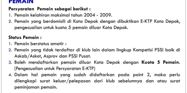 GEDOR Sayangkan Adanya Manipulasi Data Pada Liga 4 Kota Depok