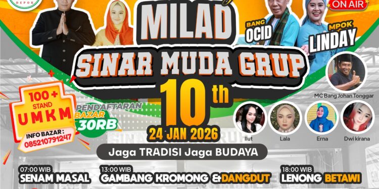 Rayakan Dekade Pertama, Sinar Muda Grup Hadirkan 150 UMKM dan Pentas Seni di Depok