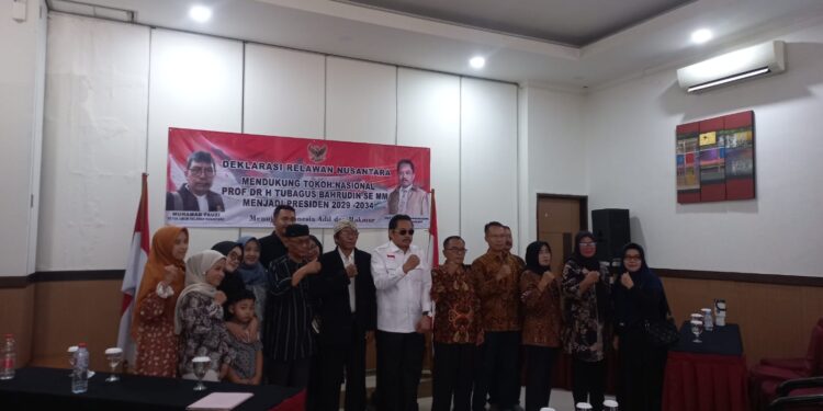 Deklarasi Relawan Nusantara Dukung Prof. Dr. H. Tubagus Bahrudin SE. MM Maju Sebagai Presiden 2029–2034