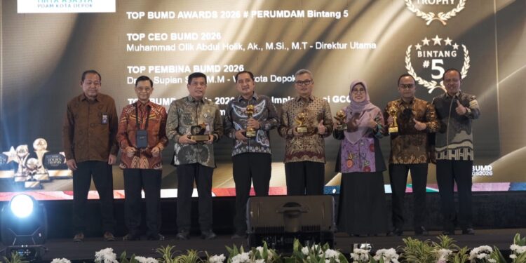Tirta Asasta Depok Borong Penghargaan Di Ajang TOP BUMD Award 2026