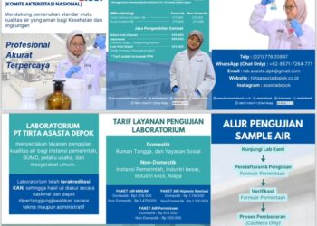 Pastikan Kualitas Air Terbaik, Tirta Asasta Depok Buka Laboratorium Pengujian Air Bagi Masyarakat Umum