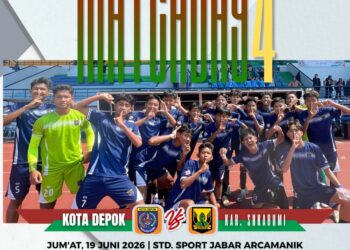 Ba’da Sholat Jum’at, Tim Sepakbola Kota Depok Popwilda Jabar Jalani Laga Hidup-Mati